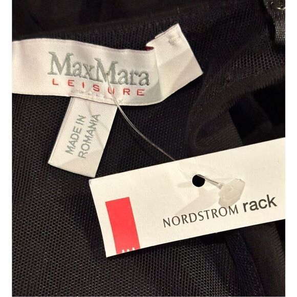 Max Mara Leisure Emilia Jersey Sleeveless Midi-Dress in Black NWT Size XS - Picture 8 of 9